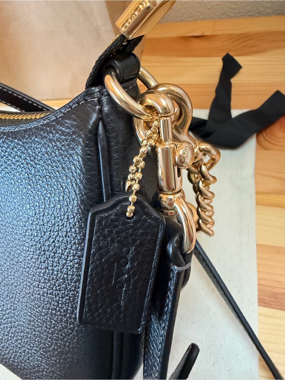 NWT Coach Teri Shoulder Bag | Refined Pebble Leather | Dust Bag Included - Picture 5 of 16